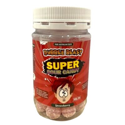 Strawberry Super Sour Candy Pack (200g)
