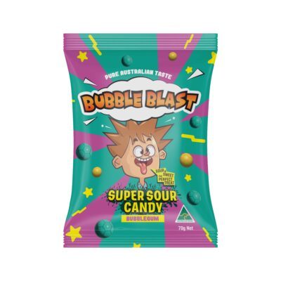 Bubblegum Super Sour Candy Pack (70g)